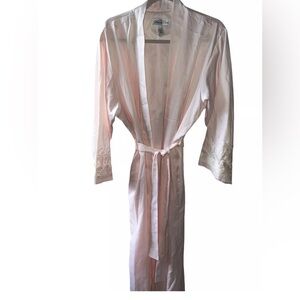 Oscar de la Renta Signature Sleep Heavenly Pink Label  Robe SZ L NWT